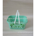Hot Stamping Plastic Fruit Basket 